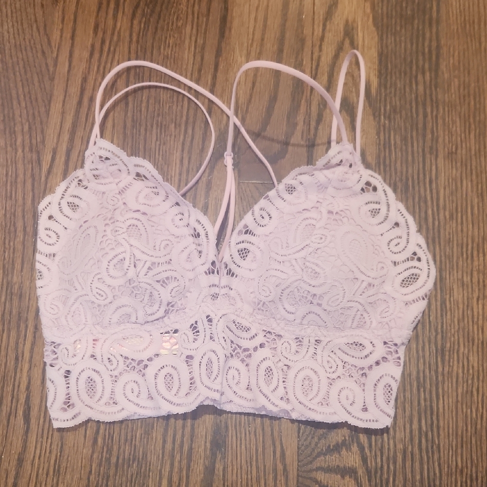 PINK Victoria's Secret Lace Bralette in Soft Purple